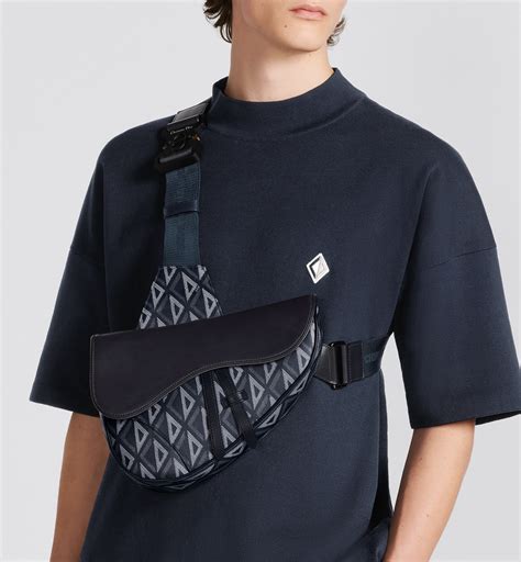 dior saddle bag worn|Dior saddle bag for men.